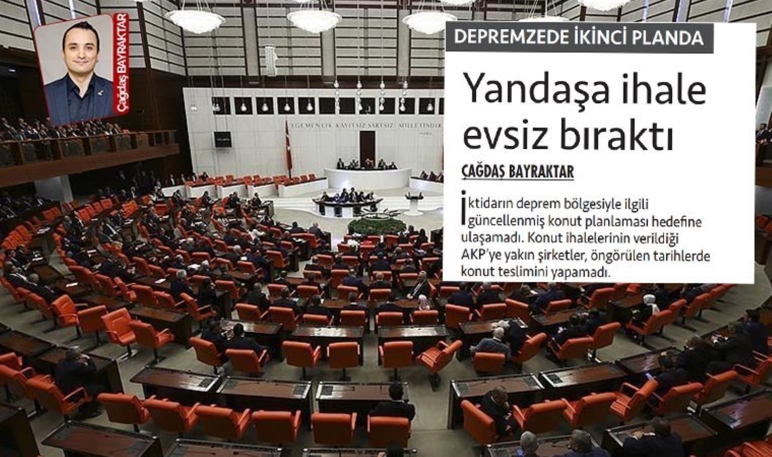 Cumhuriyet’in haberi TBMM gündeminde: ‘Yurttaşlarımız evsiz kalmaya devam etmiş’